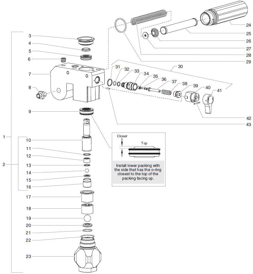 740i Fluid Section Assembly Parts